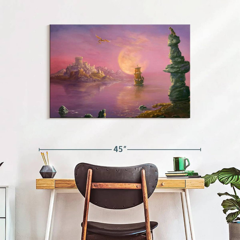 Kelan Moonlit Fantasy Land, 26" H x 39" W