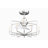 Influencer 22 inch Indoor Ceiling Fan with LED Bulb Light Kit and Remote Control - Chrome with Clear blades-57864142