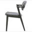 Chaise de salle à manger brune, grise et noire (ensemble de 2)-1704906631
