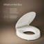 Siège de toilette surélevé Hyten avec couvercle et siège à fermeture silencieuse-91038502-91038501