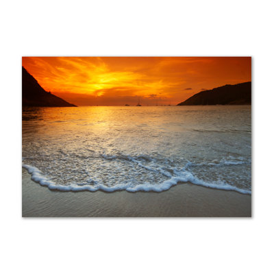 Sunset Sea - Wrapped Canvas Print
