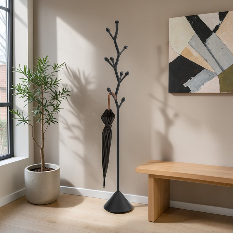Portemanteau en métal noir Alden