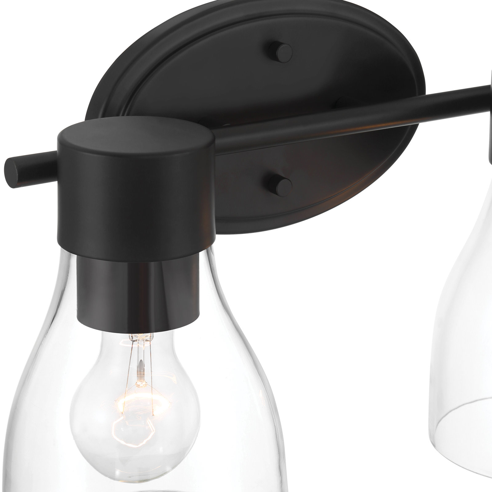 Jessa Dimmable Vanity Light, Satin Black, 2