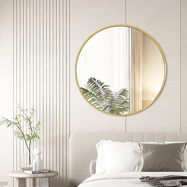 39 X 39 Large Mirror for Wall Decor, Round Decorative Wall 39 x 39 Black