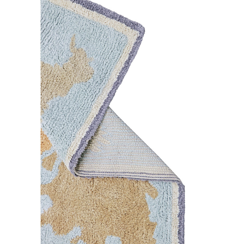Washable Rug Mini Worldmap