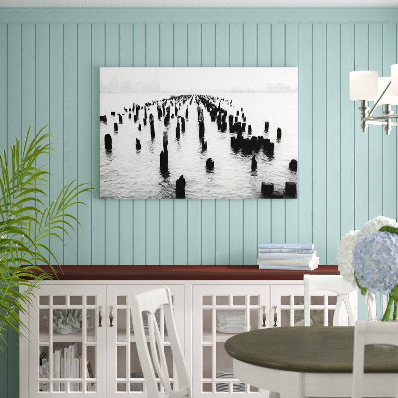 Memory Piers by Aledanda - No Frame Print on Canvas, 81cm H x 122cm W x 3.8cm D