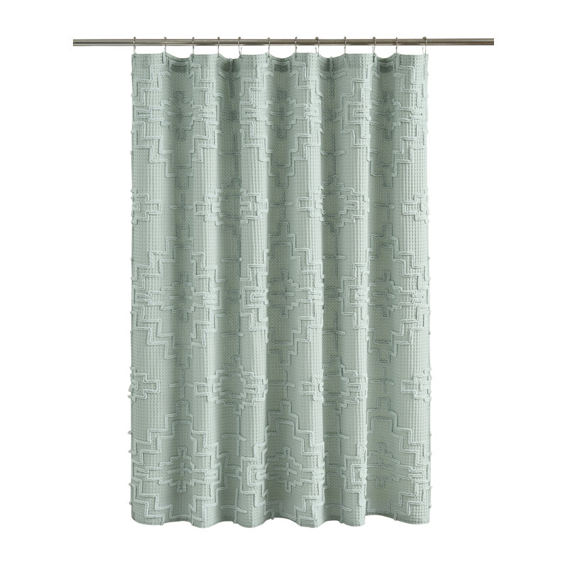 Kiva Steps Shower Curtain Sky Gray 72x72"
