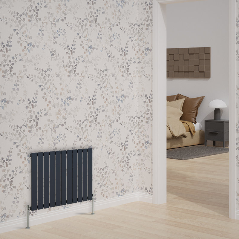 Acworth Horizontal Designer Radiator, Anthracite
