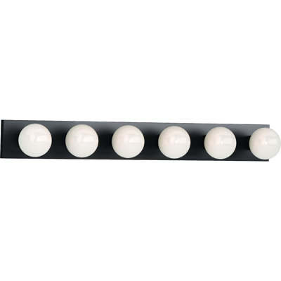 6-Light Indoor 36"W Antique Bronze Wall Mount Vanity Light Bath Bar