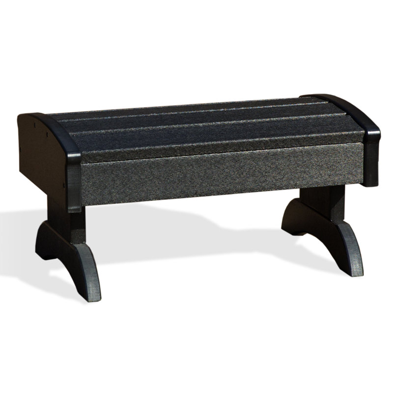 Repose-pieds Aatikah Poly, Noir