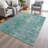 Machine Washable Indoor/Outdoor Xhevrie Aqua Rug-775341036