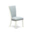 L'ensemble de 3 pièces de table de salle à manger contient une table de cuisine rectangulaire avec feuille papillon et 2 chaises Parson en tissu bleu bébé, lin blanc-1580584593-1580563151-1504437430