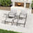 Nettleton 2-Piece Aluminum Outdoor Patio Lounge Chairs With Light Gray Cushions And Ottomans