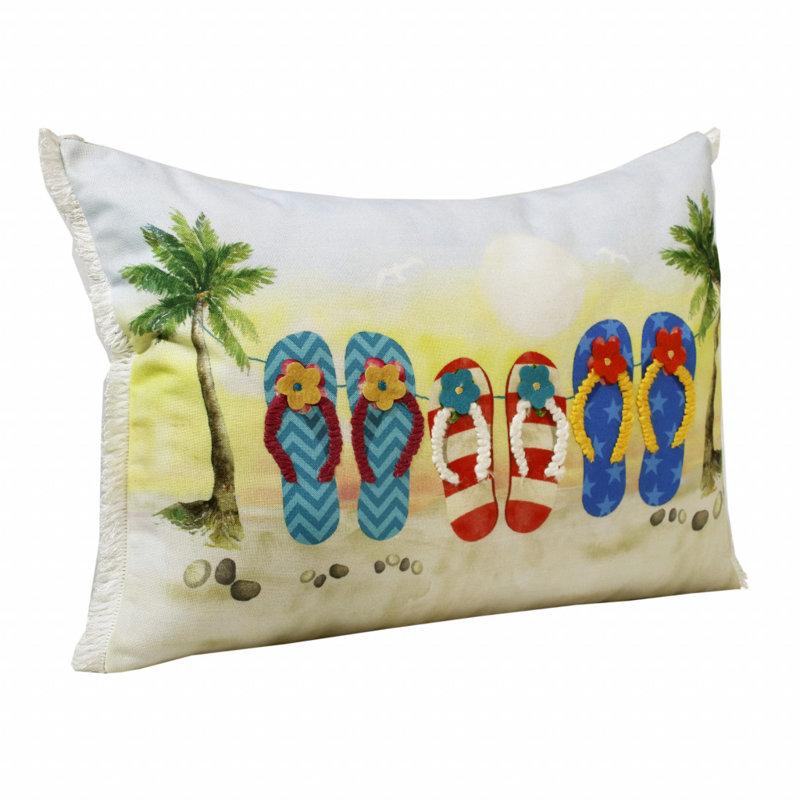 Coussin lombaire rectangulaire en mélange de polyester, Polyester