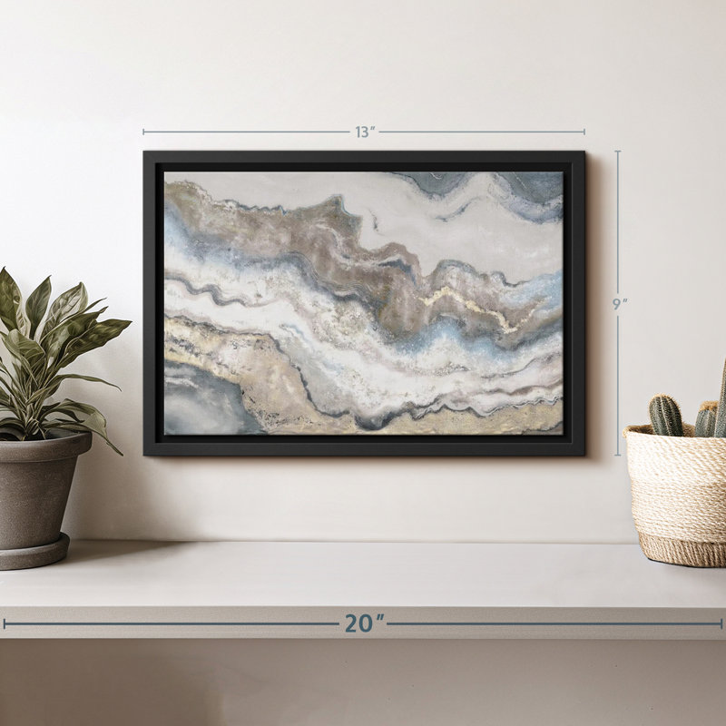 Neutral Marble Canvas Print, 9" H x 13" W