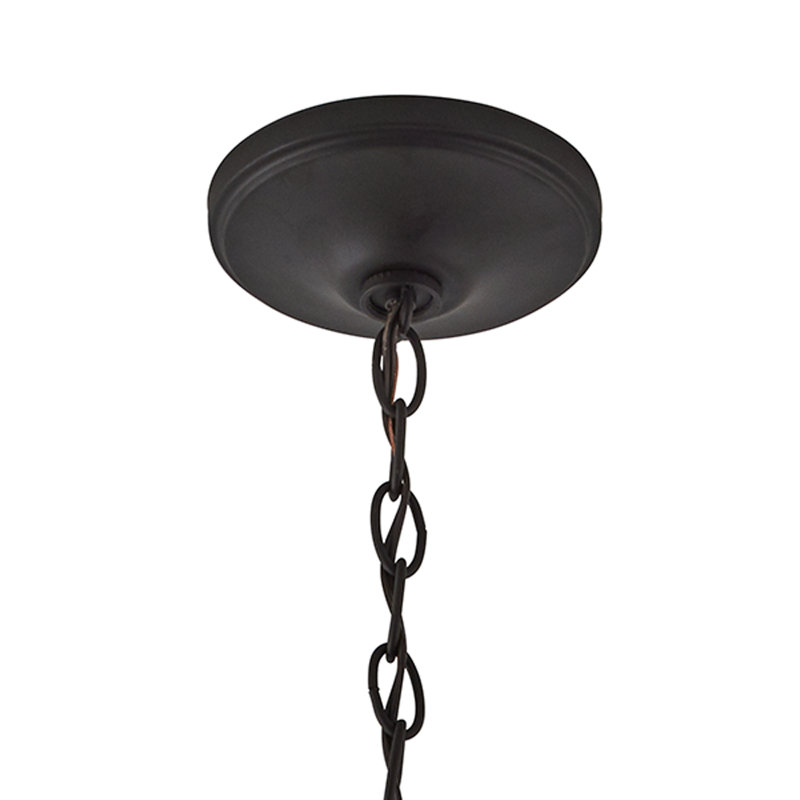 Luminaire suspendu carré à 3 lumières Orelia, Bronze vieilli