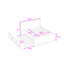 Lit plateforme en bois avec lit gigogne simple, tête de lit et tablettes intégrées-1085073158-1085073163
