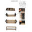 Banc de rangement en bois Faye