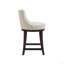 Tabouret de comptoir en chenille Evalyn-727612339