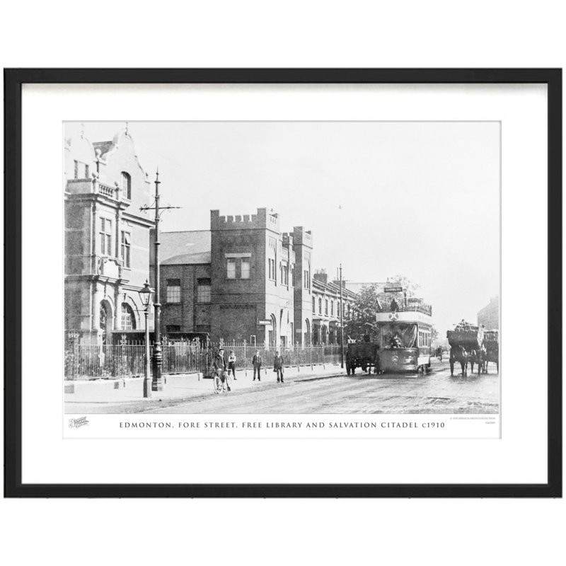 Edmonton, Fore Street, Free Library And Salvation Citadel C1910 by Francis Frith - Single Picture Frame Print