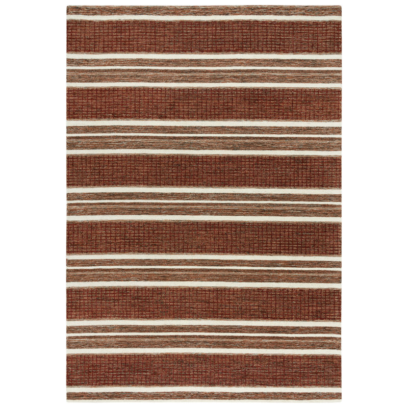 Tapis 100% laine touffeté à la main, Rectangle 7 pi 9 po x 9 pi 9 po