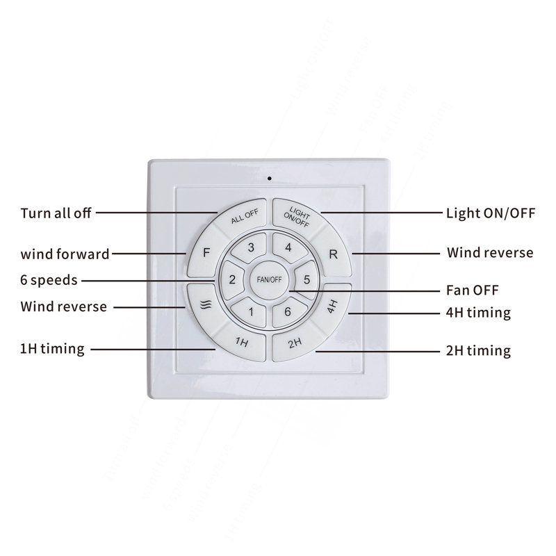 Ventilateurs de plafond en bois de 42 pouces avec lumières et télécommande