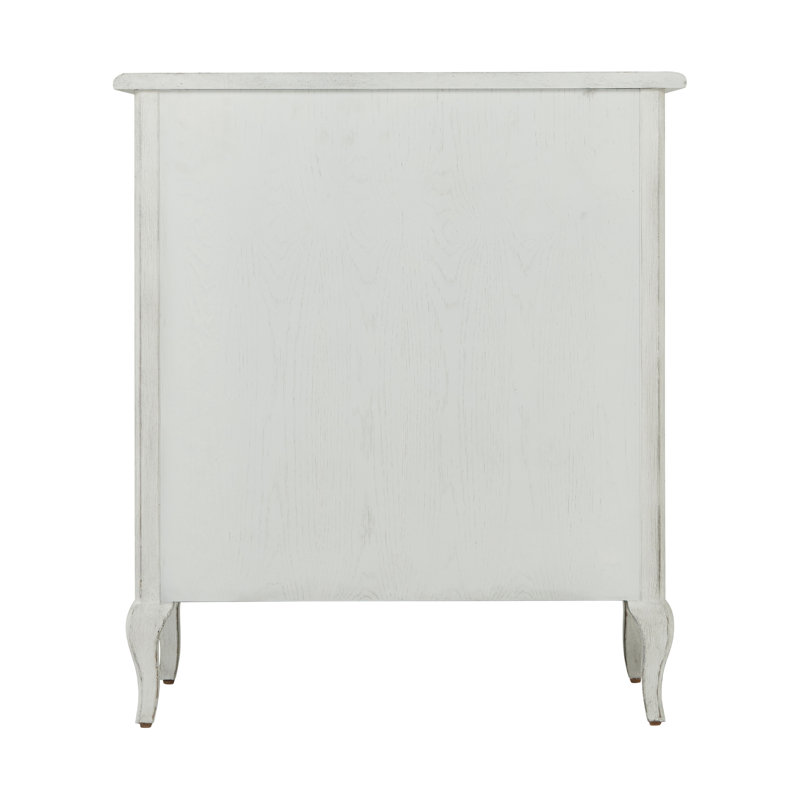 Tavel 3 - Drawer Solid Wood Nightstand, Nora