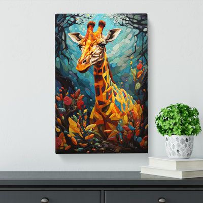 Giraffe Orphism - No Frame Print
