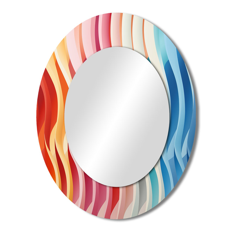 Miroir mural moderne Opt Opt Delirum III, 43 po x 33 po