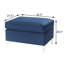 Sièges confortables rectangulaires bleus - coussins en fausse fourrure pour un confort et un style combinés en métal de luxe supplémentaire-1142889903