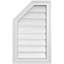 Half Octagon Top Left Surface Mount Signature Urethane Functional Gable Vent, Primed Tan-101725352