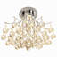 40cm Chrome Modern Crystal Flush Ceiling Light, Home Decor Lighting