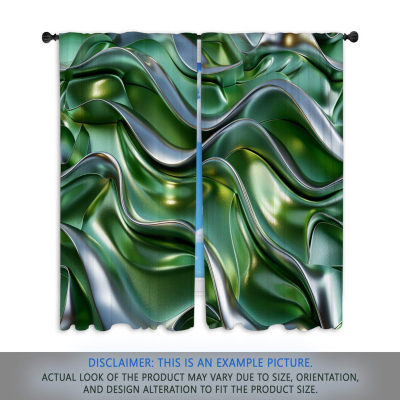 Paire de rideaux obscurcissant en polyester Aliegha, L 20 po x L 52 po