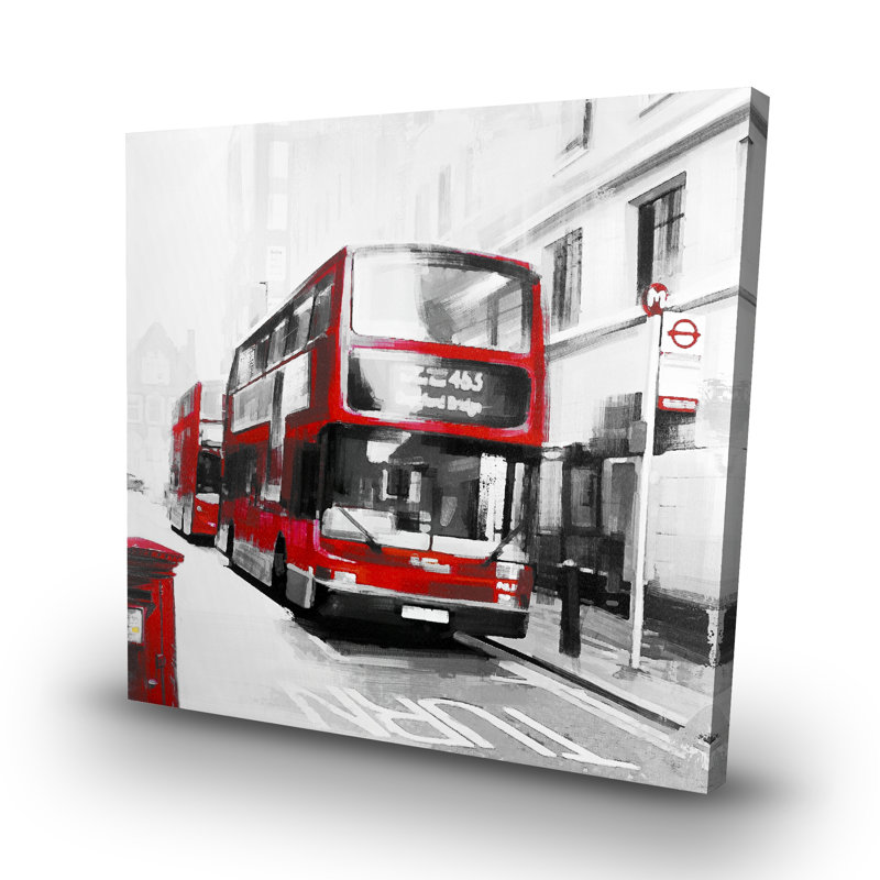 bus londoner - 32"x32" art on canvas