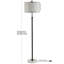 Lampe sur pied réglable 65 po Courtland-71043142