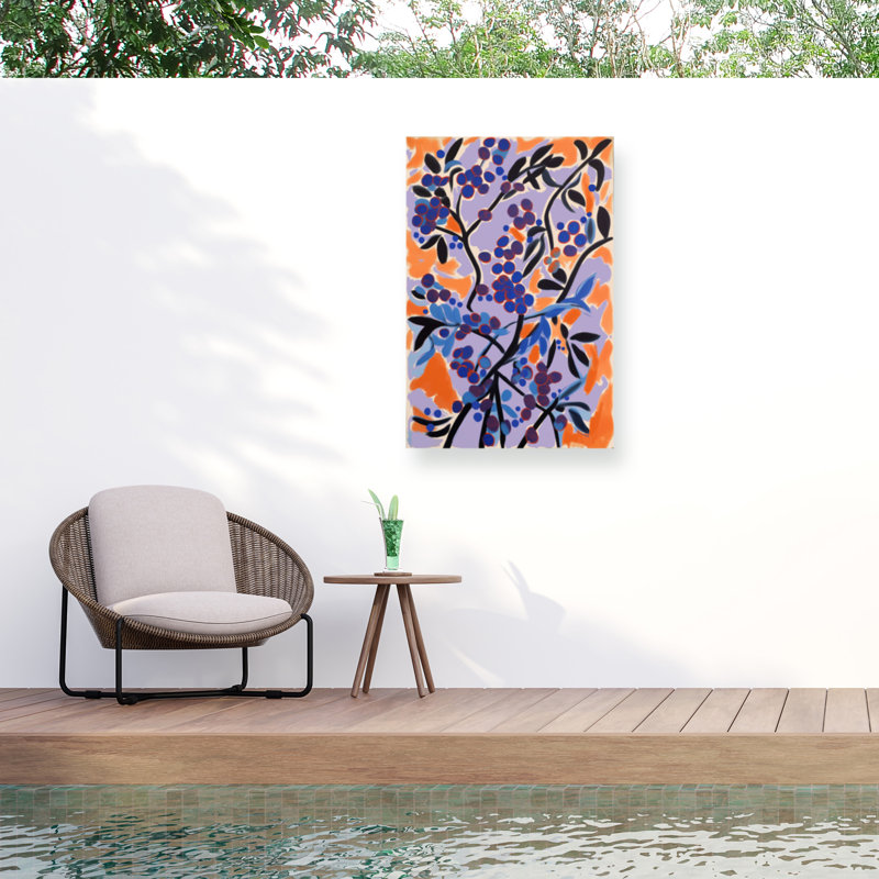Toile d'extérieur Treechild Blueberries, H 12 po x l 19 po