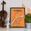 Nanjing City Map 1 Piece Wall Art-648440390