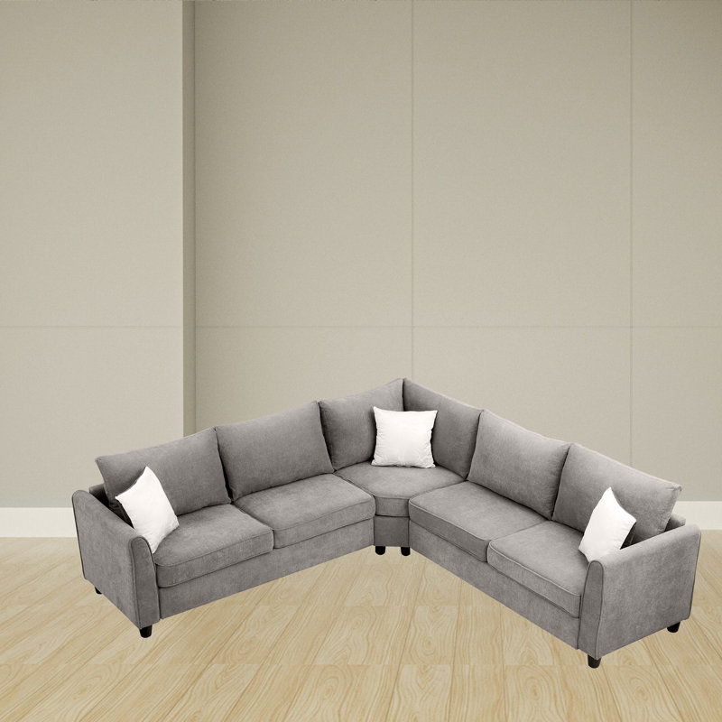 Canapé modulaire de coin symétrique de 100 po de largeur