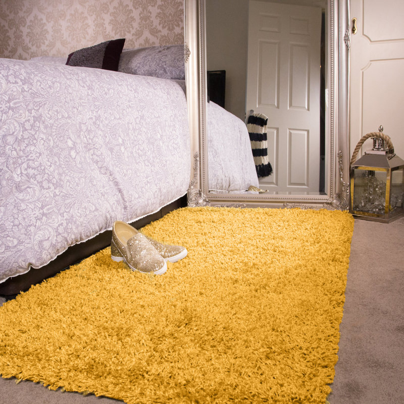 Amarachukwu Machine Woven Ochre Indoor Rug, Rectangle 110 x 160cm