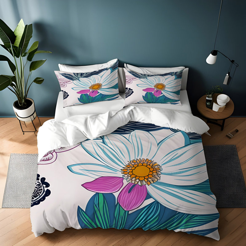 Ensemble de housse de couette, Housse de couette pour très grand lit et 2 très