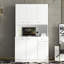 Armoire de cuisine et armoire blanche de 69,5 po de hauteur avec 6 portes, 1 tablette, tiroir - moderne et élégant pour la cuisine de la chambre à coucher, tiroir ouvert, qualité de fabrication-120258910