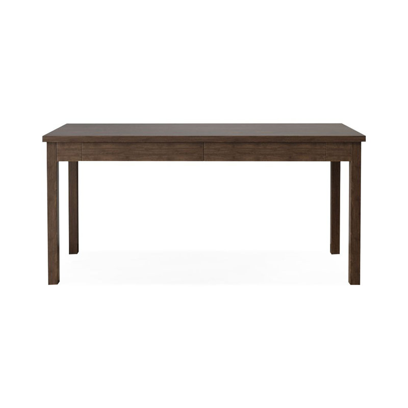 Bureau en bois massif avec tiroirs, H 29,53 po x l 62,99 po x P 23,62 po