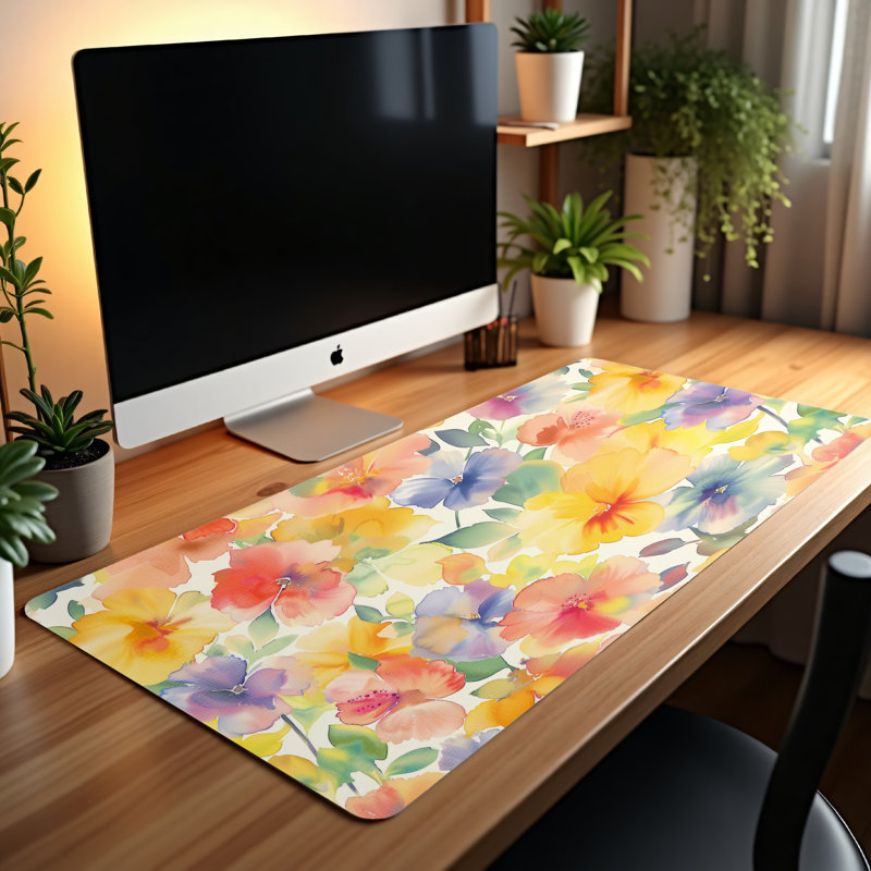 Polyester Desk Pad, 14.4x12.1