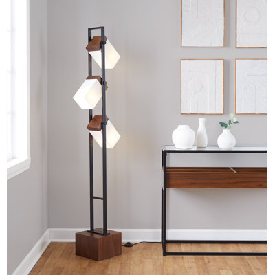 Busser 67.5'' Walnut Brown Tree Floor Lamp