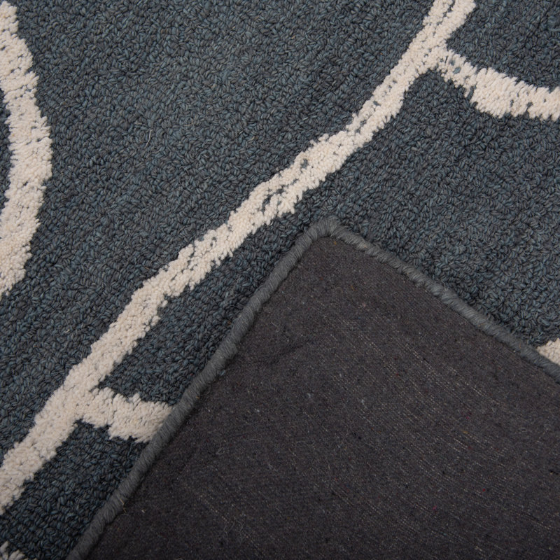 Tapis 100% laine touffeté à la main, Rectangle 5 pi x 7 pi 6 po