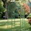 Treillage pour jardin surélevé en métal de 7,3 pi pour supports surélevés, support de plante noire pour concombres, haricots et légumes grimpants