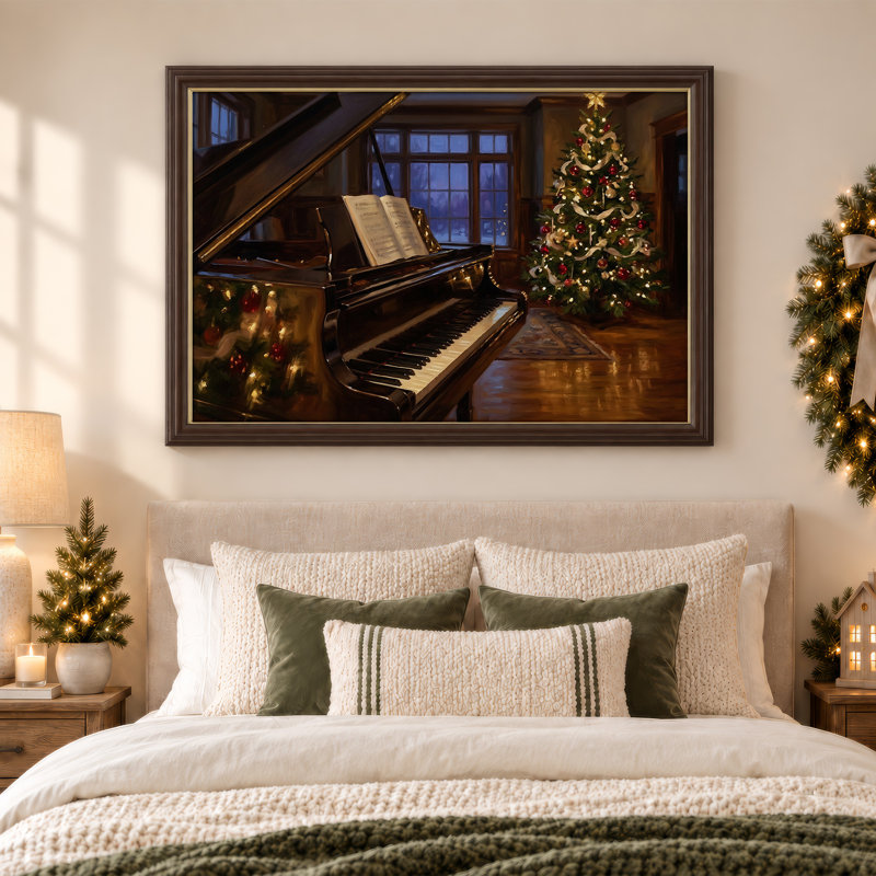 Art mural sur toile Grand Piano, 12"H x 18"W