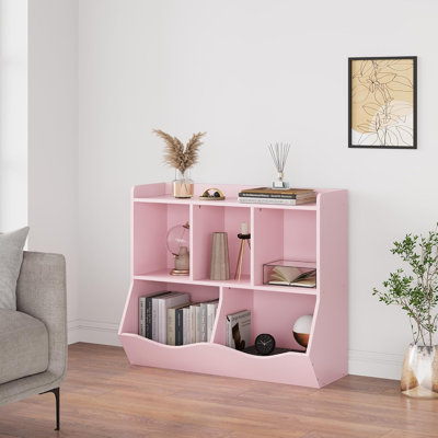 Organisateur de rangement pour jouets pour enfants - armoire de rangement pour jouets en bois, étagère à jouets pour enfants, étagère à livres pour enfants, bibliothèque de rangement pour salle de jeux, chambre à coucher, chambre de bébé, jardin d'enfants