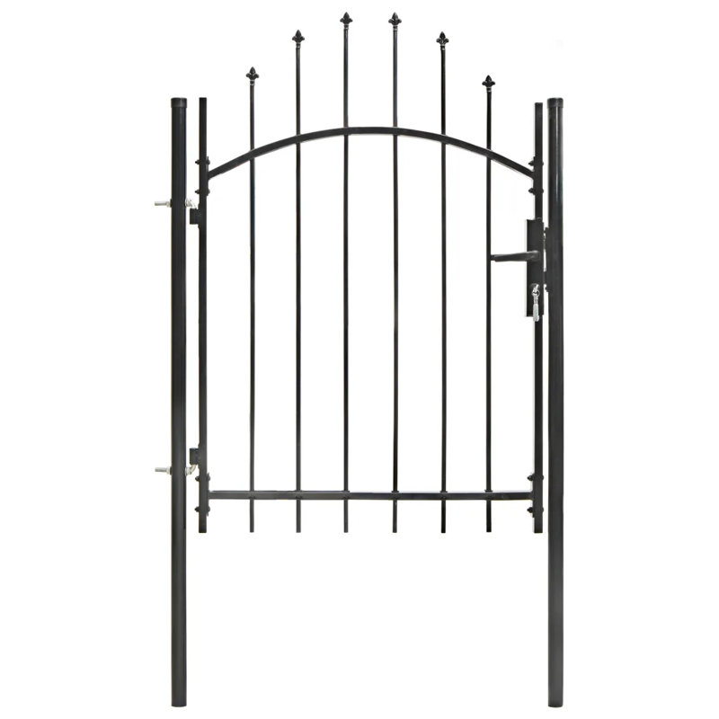 Camerton Black Metal Gate, 175cm H x 100cm W