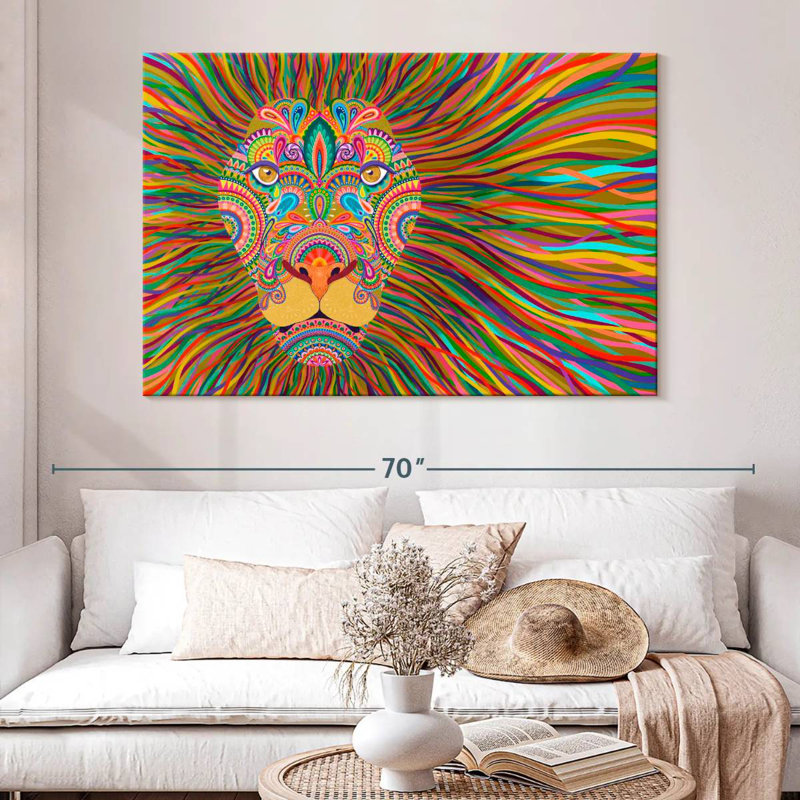 Brampt The King Lion, 34" H x 51" W